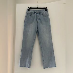 Princess Polly Light Blue Denim Jeans